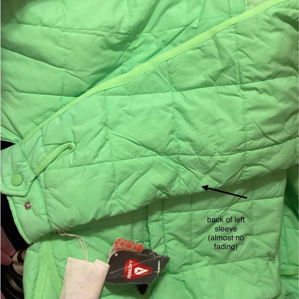 Free People PIPPA PUFFER HOODED PACKABLE PULLOVER GREEN JACKET (Size L) $120.00 - Picture 10 of 10